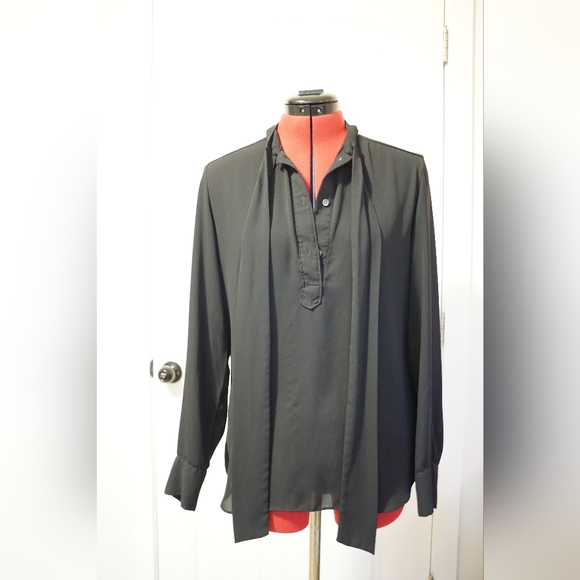 Sheer black Babaton blouse - Picture 4 of 6